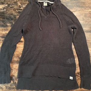 Black Roxy hooded sweater